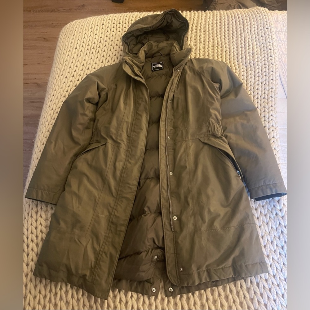Long north face puffer jacket